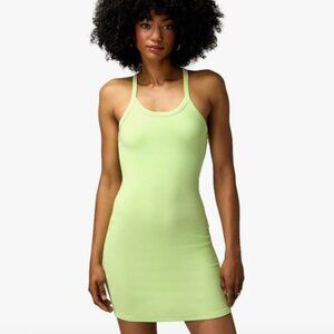 Spiritual Gangster Women's XS Remi Rib Dress Key Lime‎ Mini Tank Dress Stretch